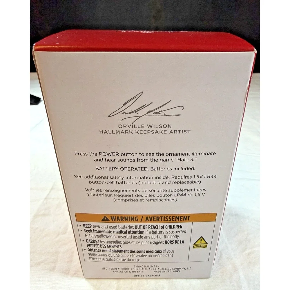 2025 Hallmark XBOX 360 Console Keepsake Ornament with Light and Sound Halo 3 NIB - Picture 5 of 5